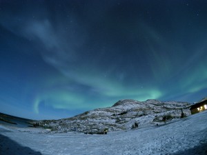 Northern lights di Tromsø, Norwegia